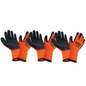 THERMAL WORK GLOVES LARGE 3 PAIRS